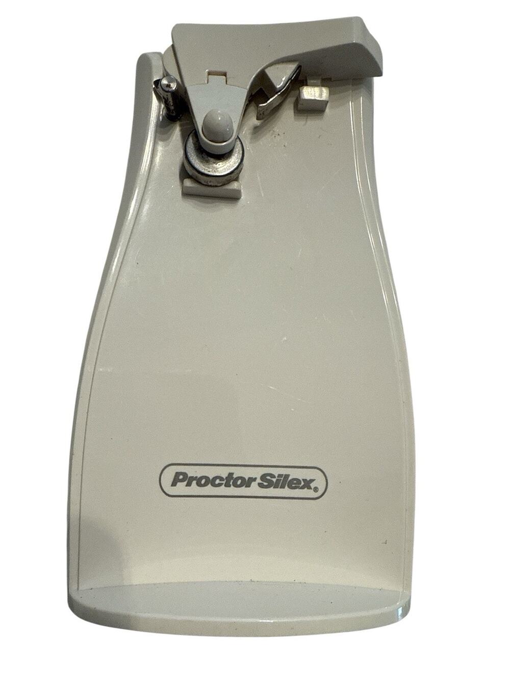 Proctor Silex 75224F Electric Can Opener White Plastic Metal